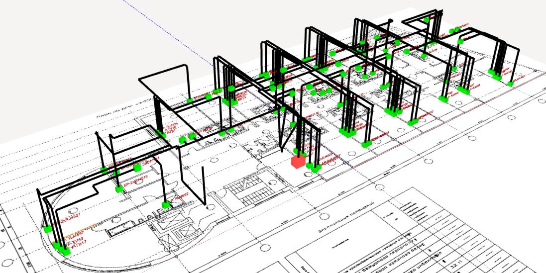 Network Diagram Software for electric, network, fire alarm