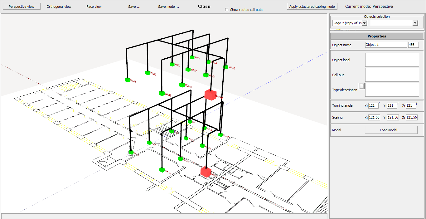 Network Diagram Online in 3D view